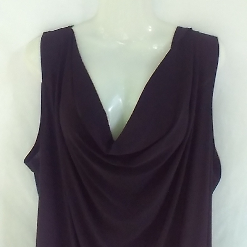 2/25 Penningtons Black Cowl Neck Draped Sleeveless Blouse - Picture 2 of 9